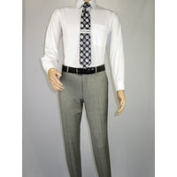 Men Suit BERLUSCONI Turkey Italian Wool 180's Glenn Plaid K167-06 Black White