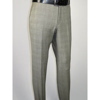 Men Suit BERLUSCONI Turkey Italian Wool 180's Glenn Plaid K167-06 Black White