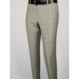 Men Suit BERLUSCONI Turkey Italian Wool 180's Glenn Plaid K167-06 Black White
