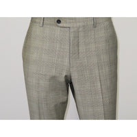 Men Suit BERLUSCONI Turkey Italian Wool 180's Glenn Plaid K167-06 Black White