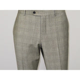 Men Suit BERLUSCONI Turkey Italian Wool 180's Glenn Plaid K167-06 Black White