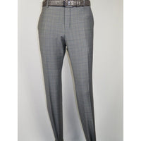Men Suit BERLUSCONI Turkey Italian Wool 180's Glenn Plaid K230-12 Gray Blue