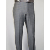 Men Suit BERLUSCONI Turkey Italian Wool 180's Glenn Plaid K230-12 Gray Blue