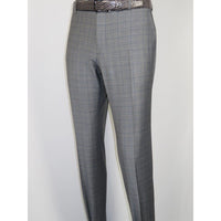 Men Suit BERLUSCONI Turkey Italian Wool 180's Glenn Plaid K230-12 Gray Blue