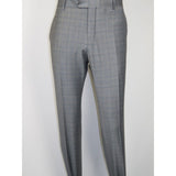 Men Suit BERLUSCONI Turkey Italian Wool 180's Glenn Plaid K230-12 Gray Blue