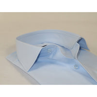 Men's Dress Shirt MARCUZZI Turkey 100% Soft Cotton French Cuffs Marc2 Blue