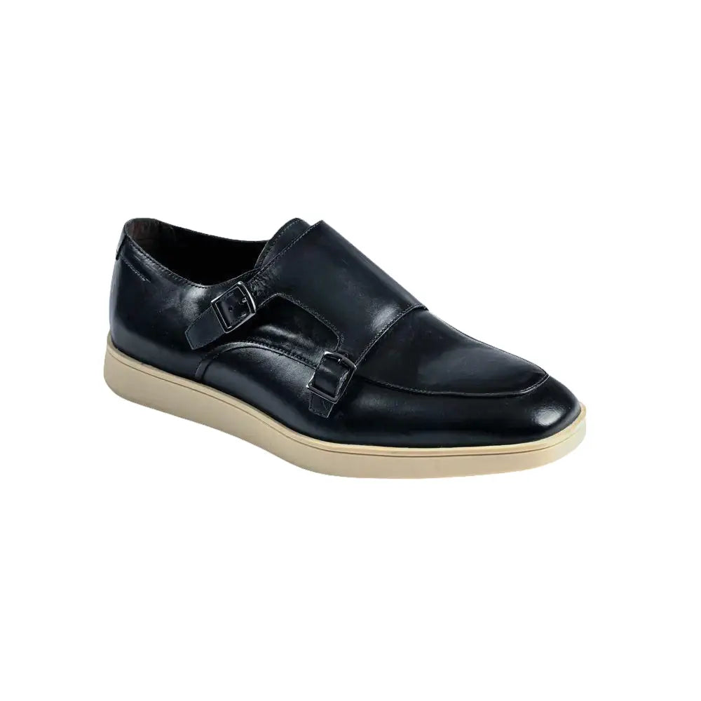 Belvedere Studio Men's Walking Leather Shoes Marcio Navy