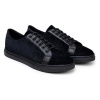 Belvedere Studio Formal Sneaker Prince Velvet Leather Black