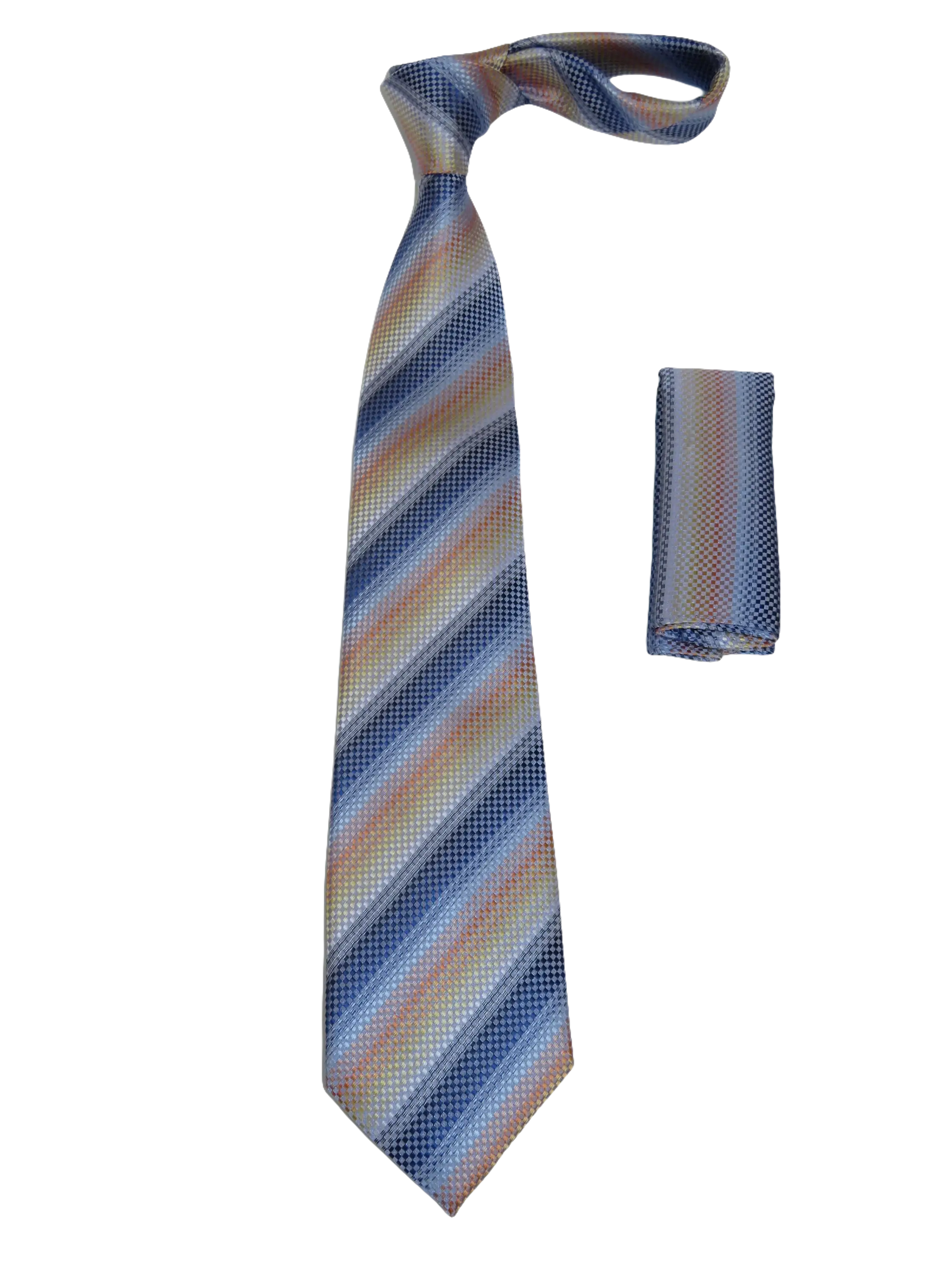 Men's Woven Tie Hankie Set J.Valintin Private Collection R90 Multi Colors