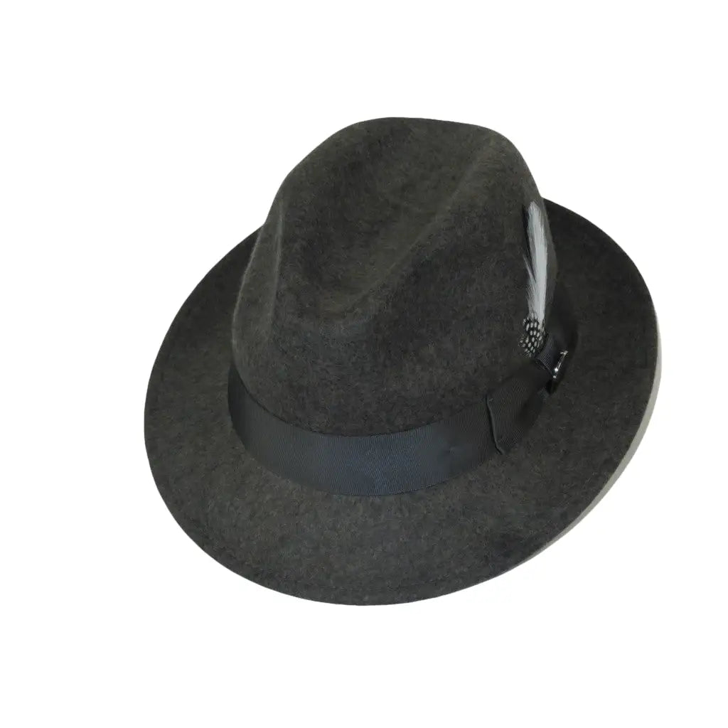 Men BENTLY HEADWEAR Hat Australian Wool Fedora Theo Collection TH704 Gray