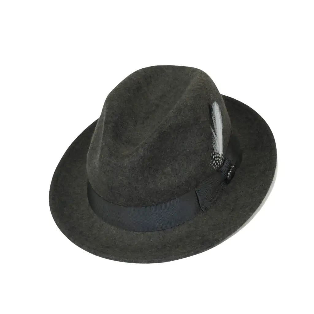 Men BENTLY HEADWEAR Hat Australian Wool Fedora Theo Collection TH704 Gray