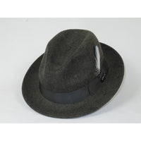 Men BENTLY HEADWEAR Hat Australian Wool Fedora Theo Collection TH704 Gray