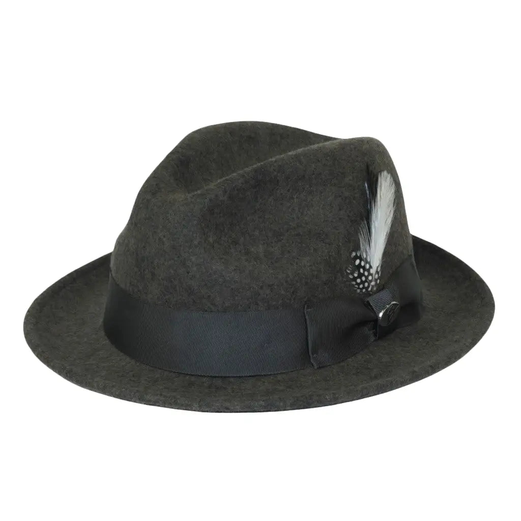 Men BENTLY HEADWEAR Hat Australian Wool Fedora Theo Collection TH704 Gray
