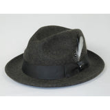 Men BENTLY HEADWEAR Hat Australian Wool Fedora Theo Collection TH704 Gray