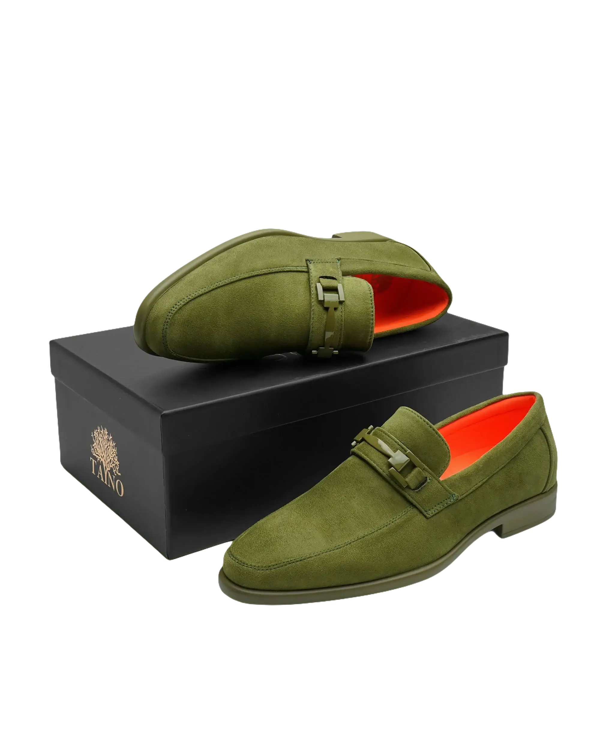Men's TAYNO Shoes Soft Micro Suede Slip-on Loafer THE CAPRIO S Lime Green