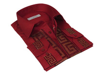 Men CEREMONIA Turkey Shirt 100% Cotton Fancy Rhine Stones #TSV 28 Slim Fit