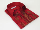 Men CEREMONIA Turkey Shirt 100% Cotton Fancy Rhine Stones #TSV 28 Slim Fit