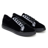 Belvedere Teo Sneaker Rich Velvet /Patent Leather Black