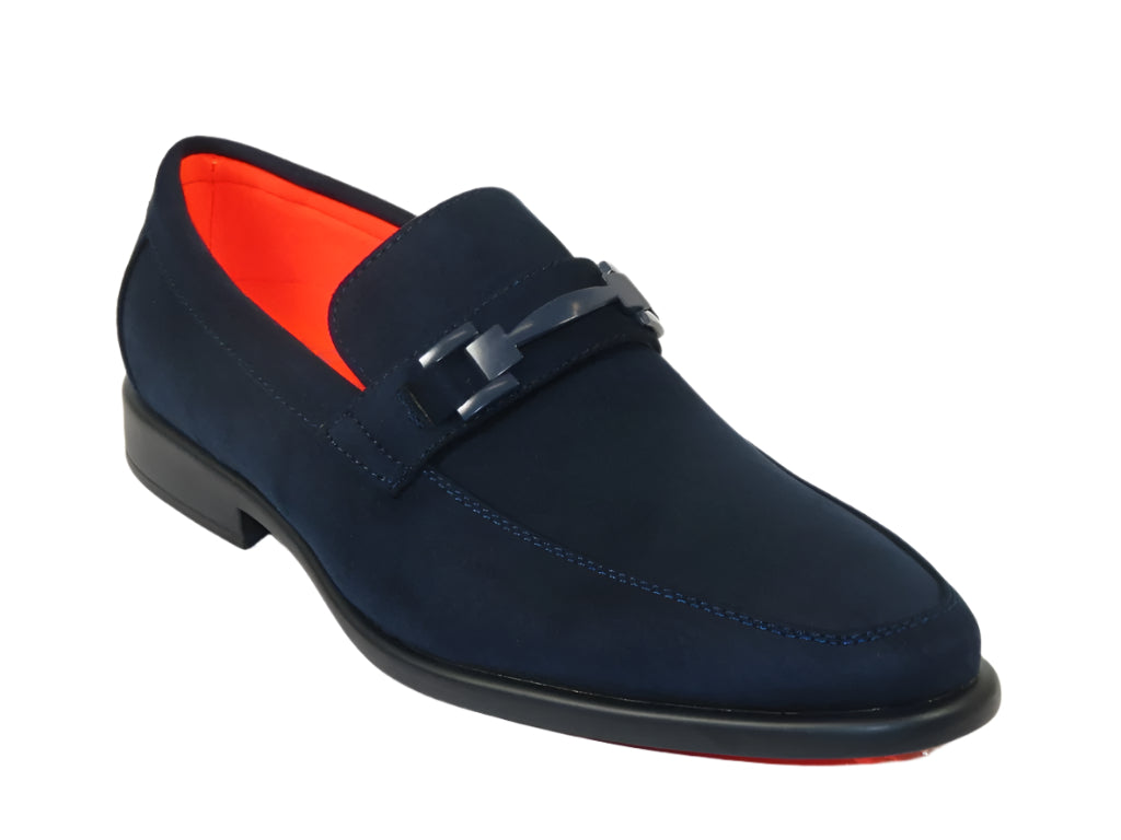 Men's TAYNO Shoes Soft Micro Suede Slip-on Loafer THE CAPRIO S Navy