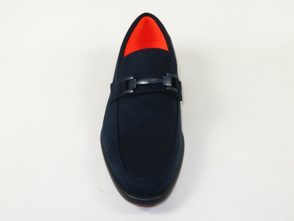 Men's TAYNO Shoes Soft Micro Suede Slip-on Loafer THE CAPRIO S Navy