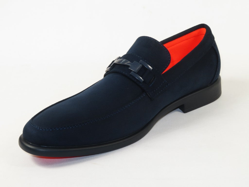 Men's TAYNO Shoes Soft Micro Suede Slip-on Loafer THE CAPRIO S Navy