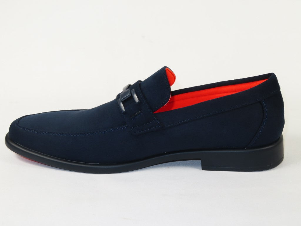 Men's TAYNO Shoes Soft Micro Suede Slip-on Loafer THE CAPRIO S Navy