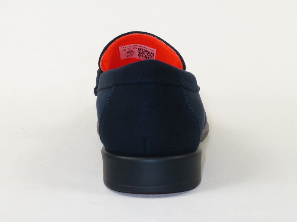 Men's TAYNO Shoes Soft Micro Suede Slip-on Loafer THE CAPRIO S Navy