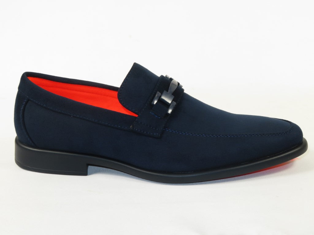 Men's TAYNO Shoes Soft Micro Suede Slip-on Loafer THE CAPRIO S Navy