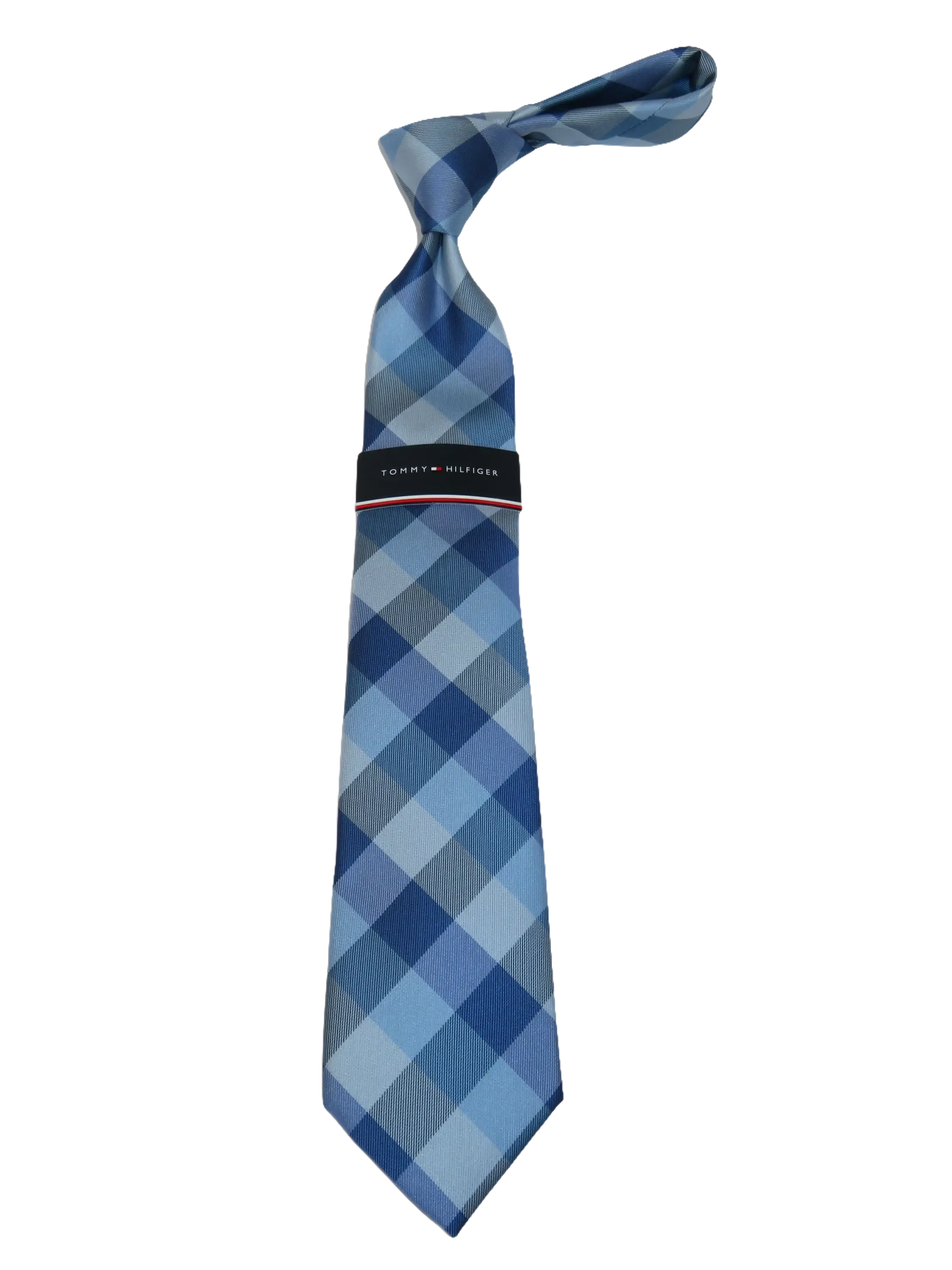 Men's Tommy Hilfiger Tie Classic Woven Silky Feel #Tommy-2 Blue