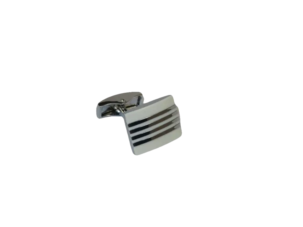 Men J.Valintin Cufflinks by Vitorofolo for French Cuff Shirt V29-35 White Silver
