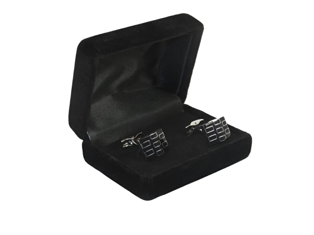 Men J.Valintin Cufflinks by Vitorofolo for French Cuff Shirt V29-37 Black