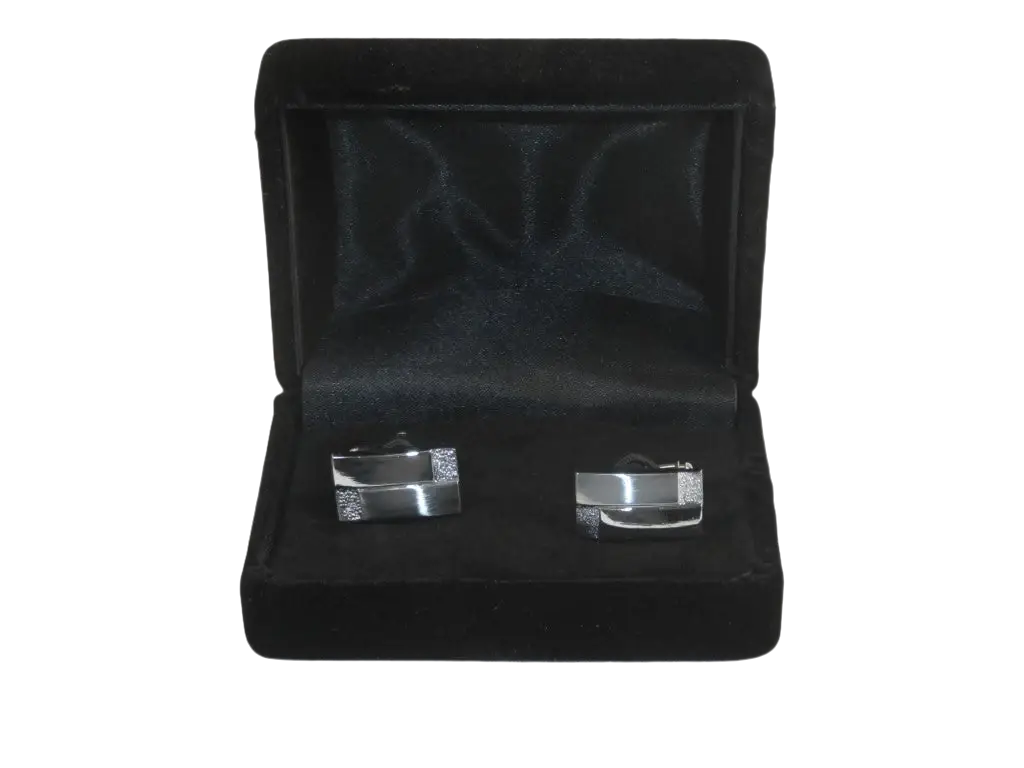 Men J.Valintin Cufflinks by Vitorofolo for French Cuff Shirt V29-40 Silver
