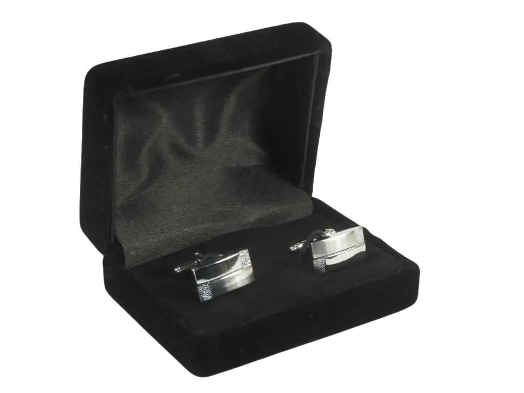 Men J.Valintin Cufflinks by Vitorofolo for French Cuff Shirt V29-40 Silver