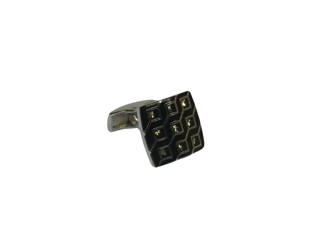 Men J.Valintin Cufflinks by Vitorofolo for French Cuff Shirt V35-23 Black