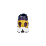 Belvedere Genuine Ostrich Leg and Soft Calf Dressy Sneaker Gold Purple Black H02