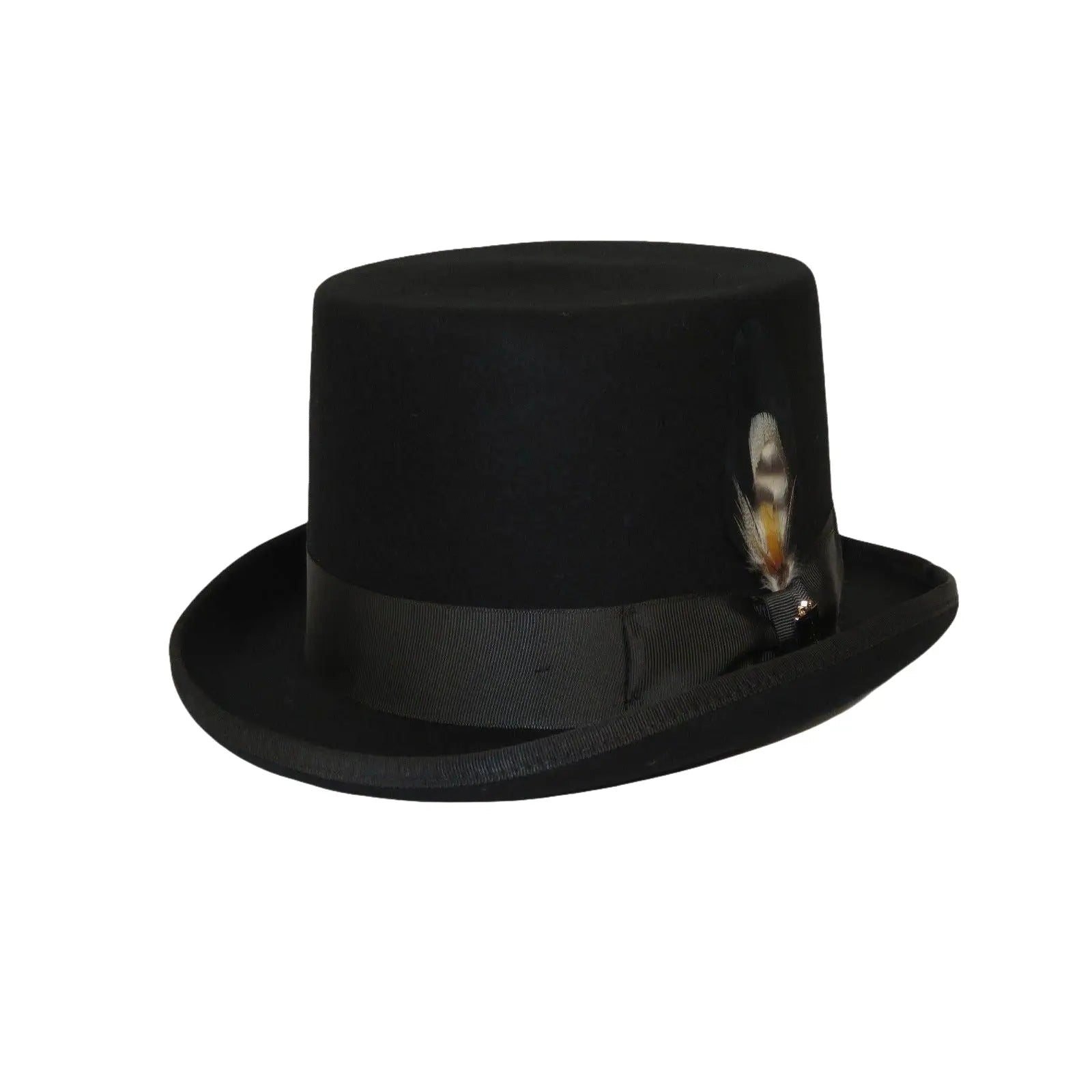 Bruno Capelo Formal Top Hat Australian Wool 5 Inch High Crown Top100 Black - J.Valintin Men's Wear Legend - Top100 - Black - S