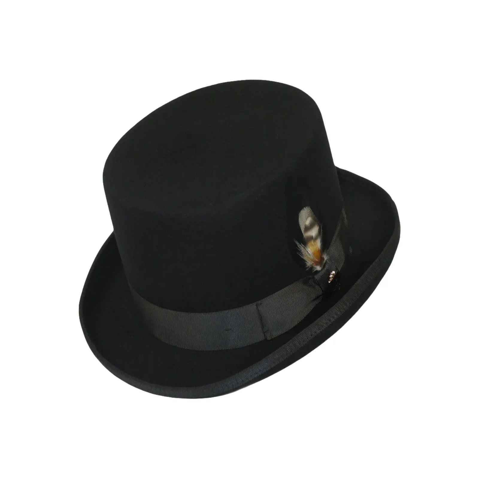 Bruno Capelo Formal Top Hat Australian Wool 5 Inch High Crown Top100 Black - J.Valintin Men's Wear Legend - Top100 - Black - S