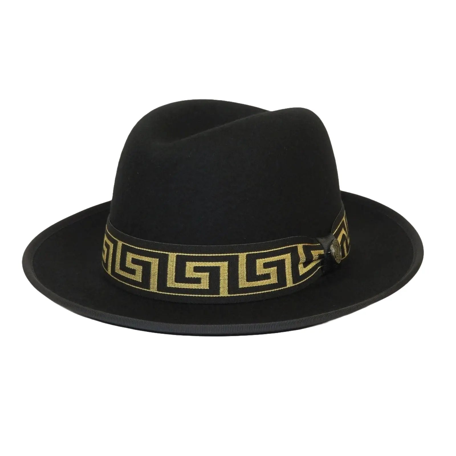 Bruno Capelo Hat Australian Wool Fedora Princeton Elite 2 - Tone PRE501 Black Gold - J.Valintin Men's Wear Legend - PRE501 - Blk/Gold - S