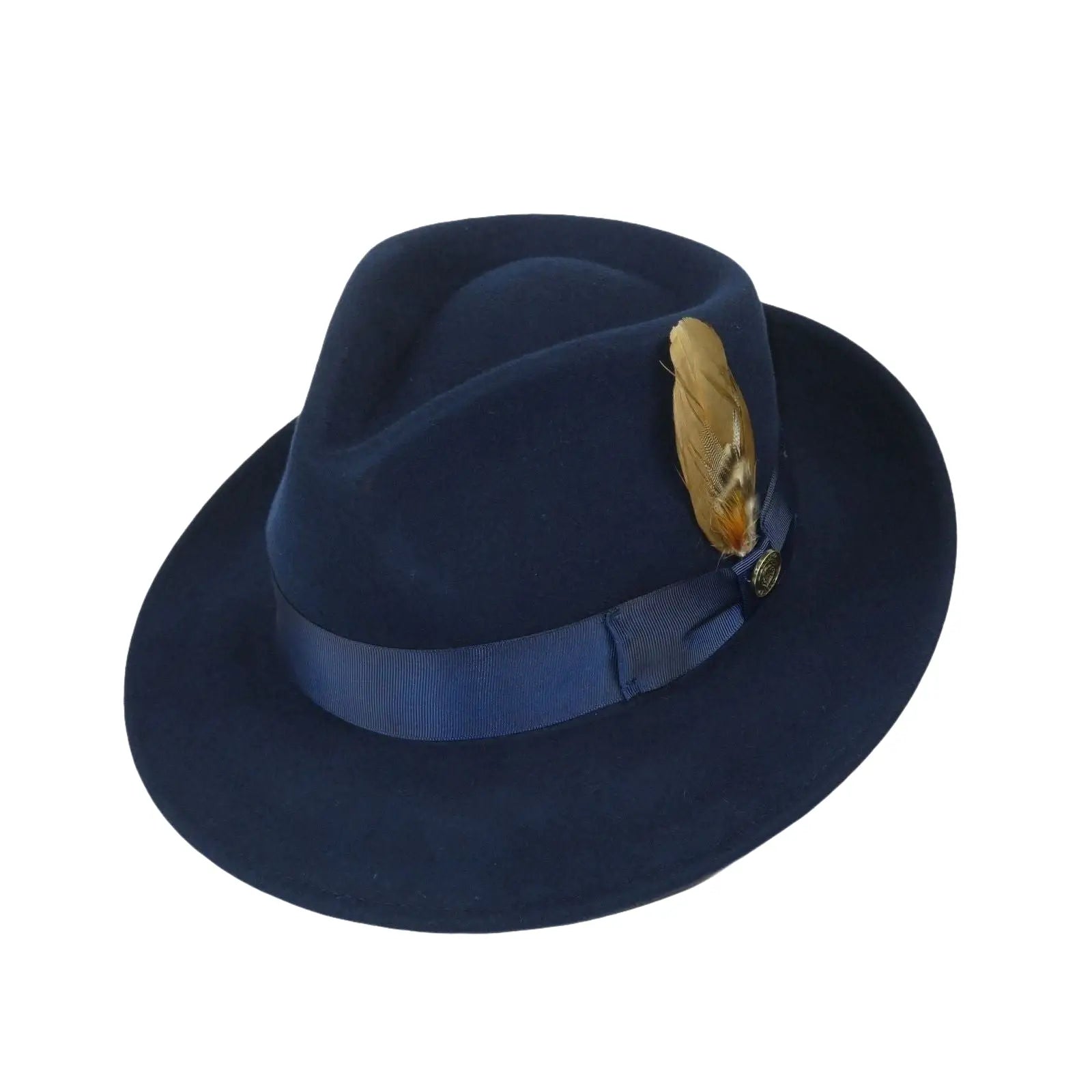 Bruno Capelo Hat Australian Wool Fedora Teardrop Crushable Bel Air BL591 Navy - J.Valintin Men's Wear Legend - BL591 - Navy - S