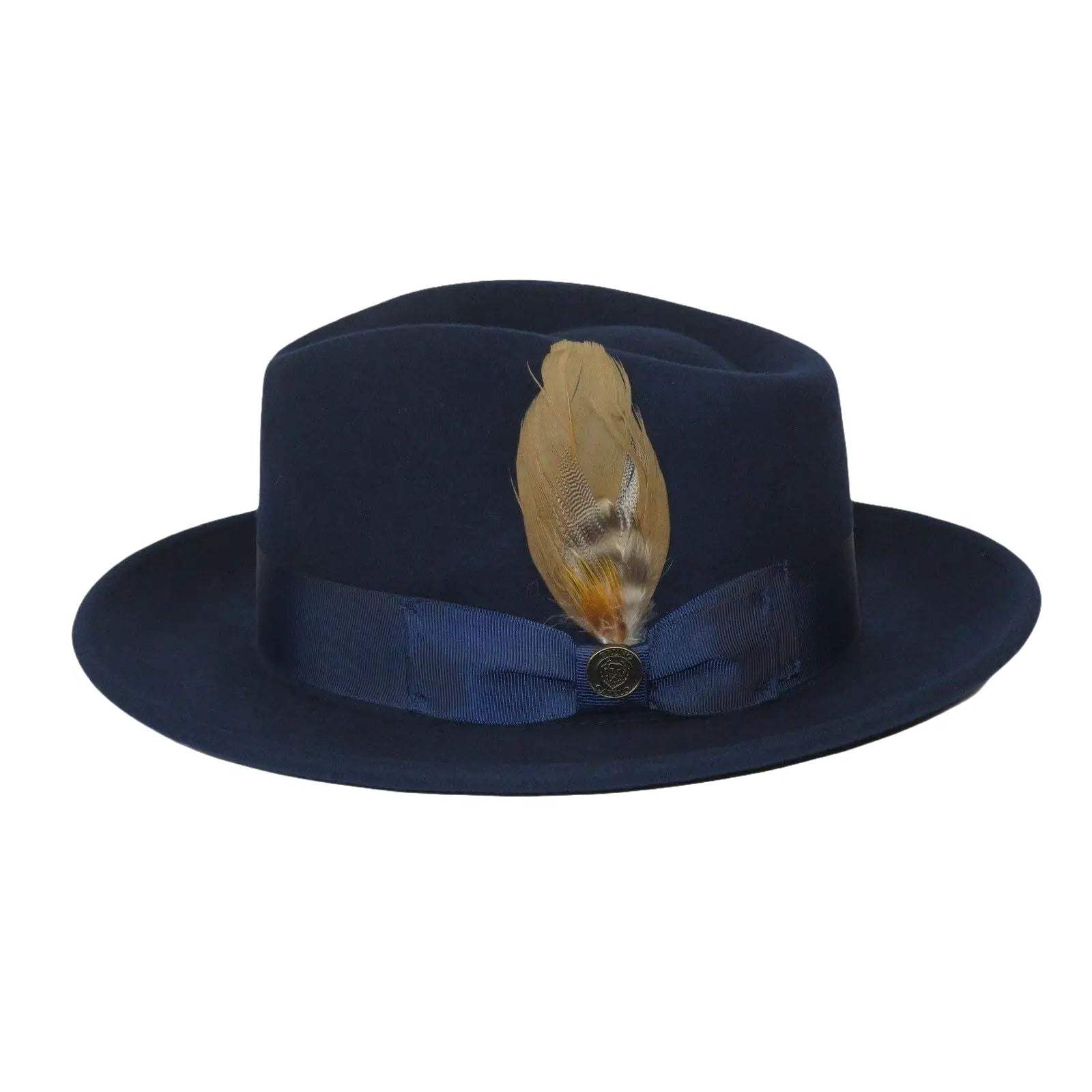 Bruno Capelo Hat Australian Wool Fedora Teardrop Crushable Bel Air BL591 Navy - J.Valintin Men's Wear Legend - BL591 - Navy - S