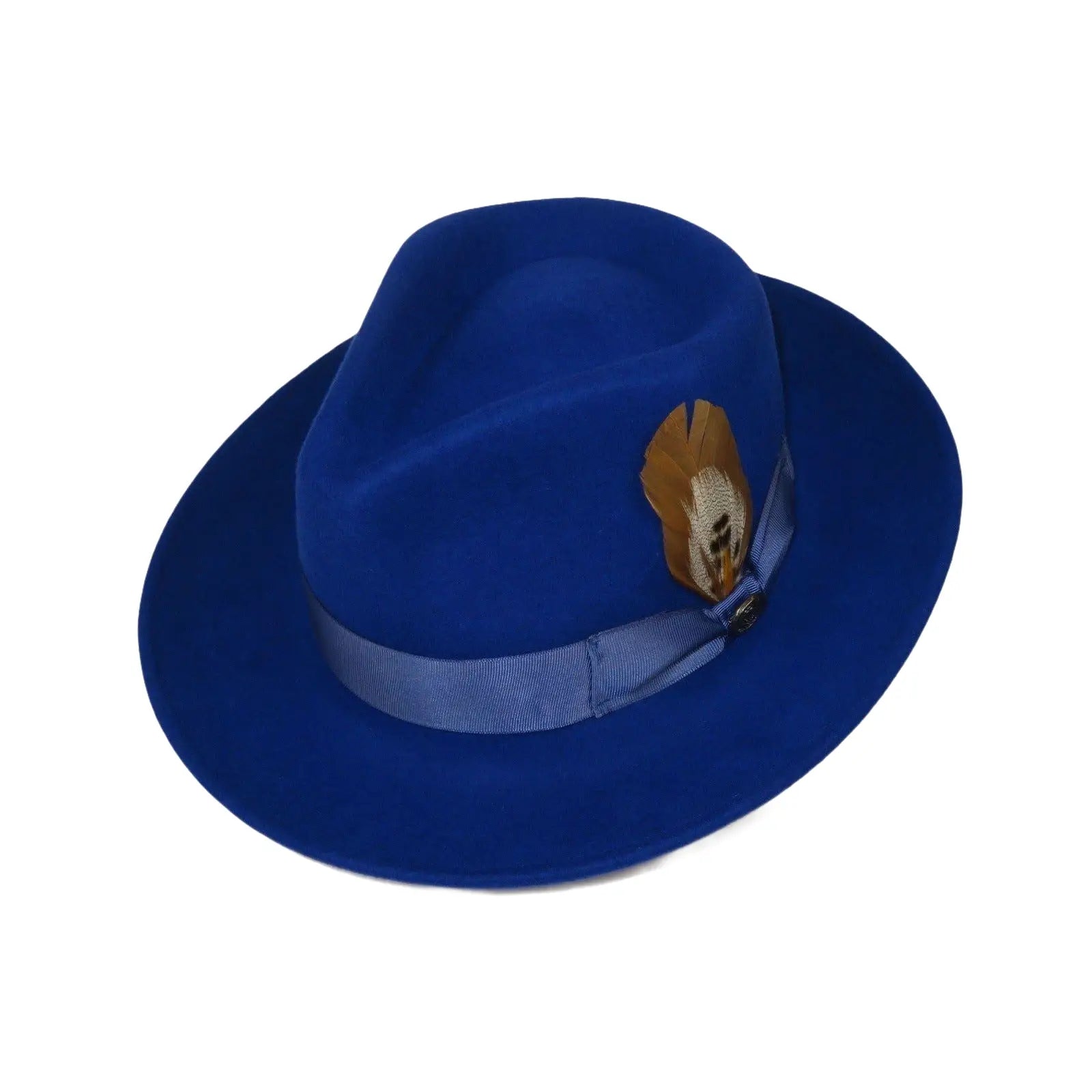 Bruno Capelo Hat Australian Wool Fedora Teardrop Crushable Bel Air BL593 Royal - J.Valintin Men's Wear Legend - BL593 - Royal - S
