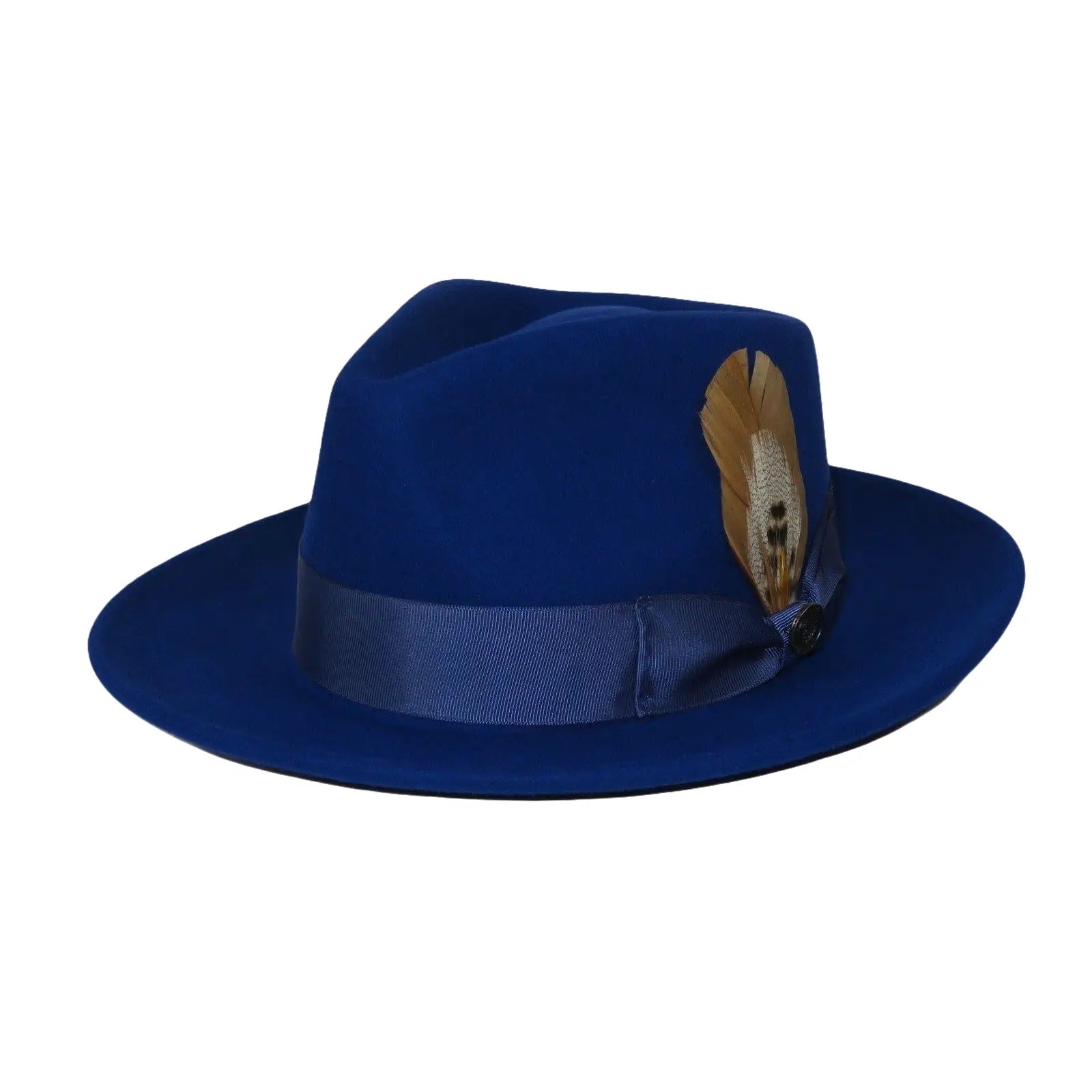 Bruno Capelo Hat Australian Wool Fedora Teardrop Crushable Bel Air BL593 Royal - J.Valintin Men's Wear Legend - BL593 - Royal - S