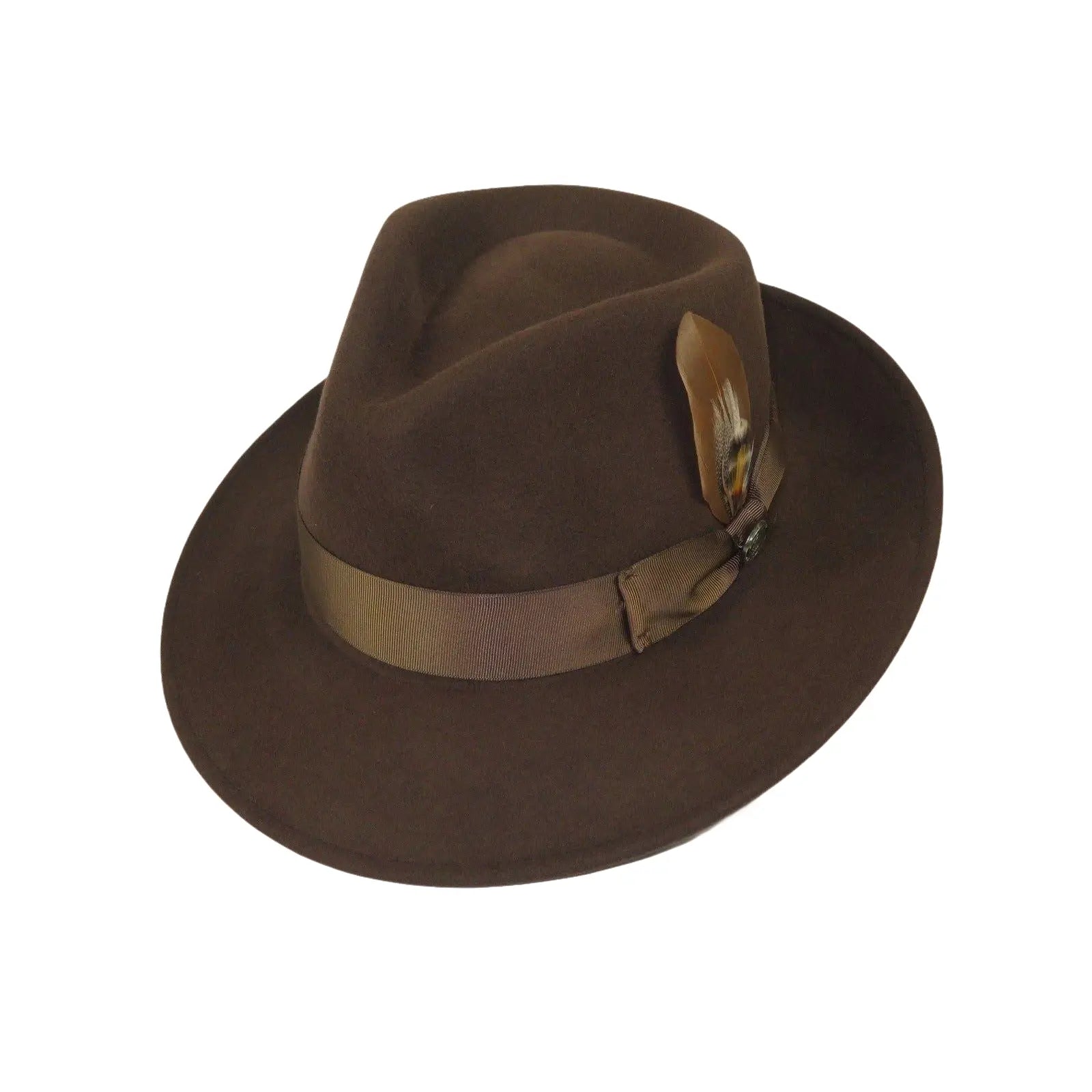Bruno Capelo Hat Australian Wool Fedora Teardrop Crushable Bel Air BL594 Brown - J.Valintin Men's Wear Legend - BL594 - Brown - S