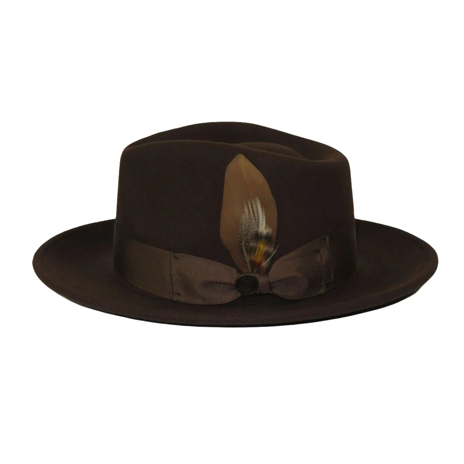 Bruno Capelo Hat Australian Wool Fedora Teardrop Crushable Bel Air BL594 Brown - J.Valintin Men's Wear Legend - BL594 - Brown - S