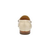 Belvedere Men's Bruno Genuine Ostrich Leg and Italian Calf Loafer Cream 1026