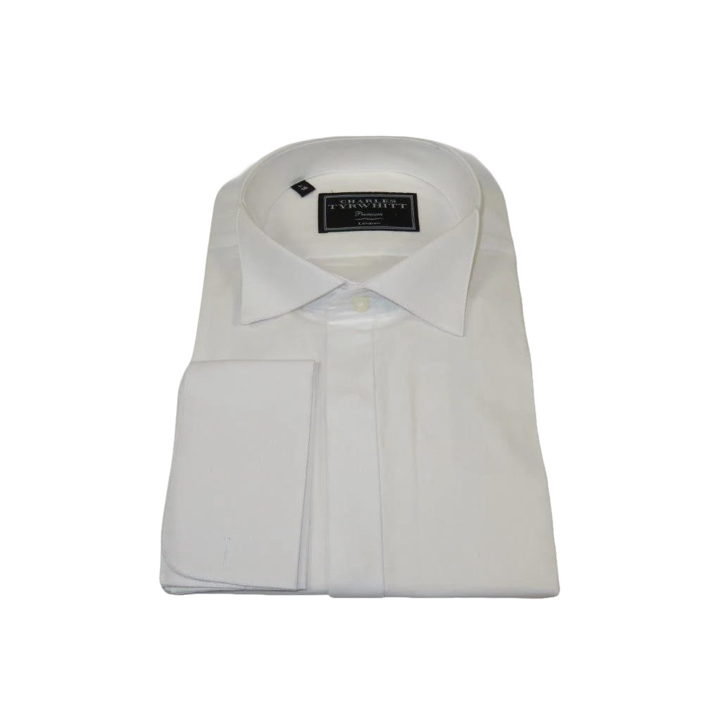 Men's Tux Shirt Charles TYRWHITT Turkey 100% Cotton CHT-6 White Wing tip