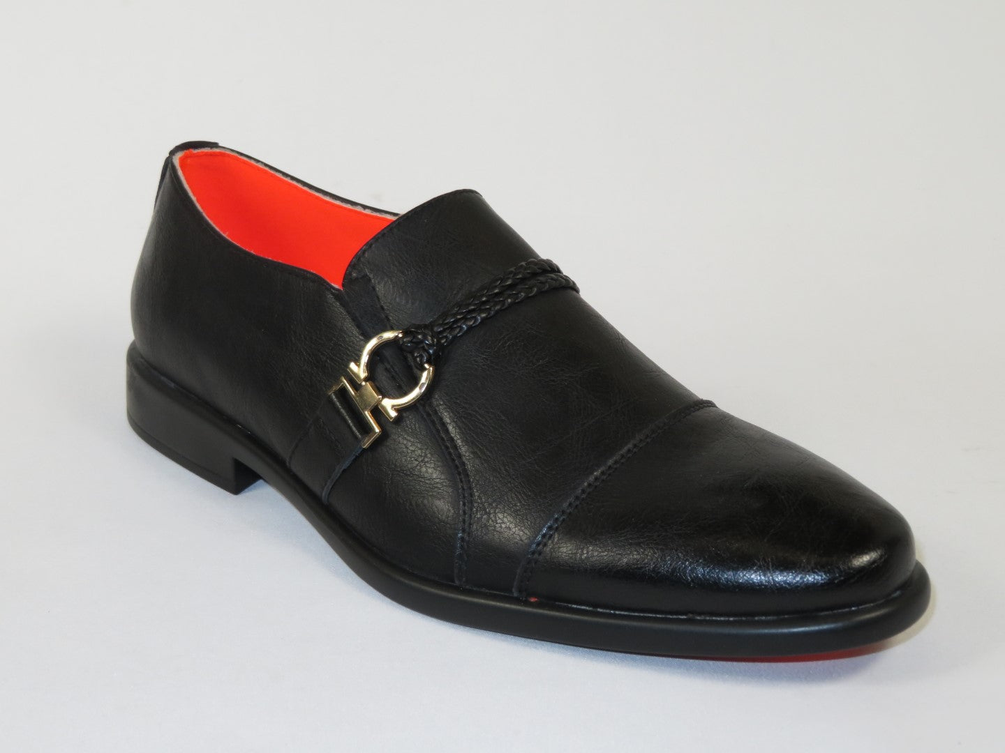 Men's Shoes The Cuban L TAYNO Leather Cap Toe Loafer Black
