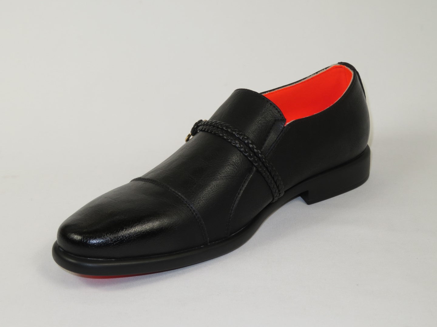 Men's Shoes The Cuban L TAYNO Leather Cap Toe Loafer Black