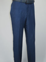 Men's ENZO Linen Spring Summer Suit Light Weight Breathable E58302-2 Navy Blue