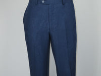 Men's ENZO Linen Spring Summer Suit Light Weight Breathable E58302-2 Navy Blue